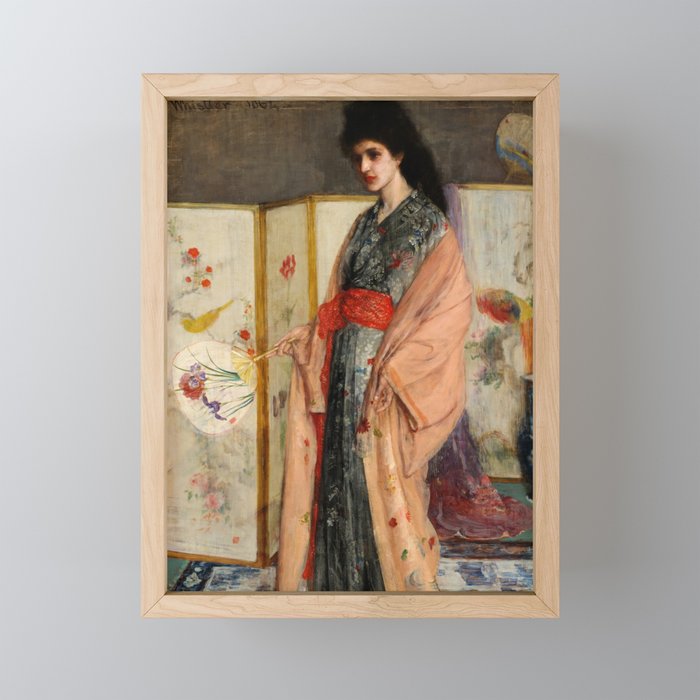 The Princess from the Land of Porcelain, 1863-1865 by James McNeill Whistler Framed Mini Art Print