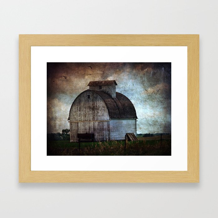 A Rural Iowa Barn Framed Art Print