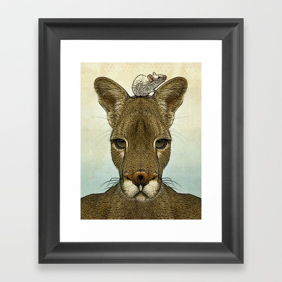 Roo and Tiny Framed Art Print