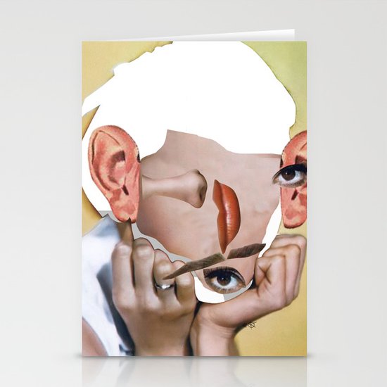 Audrey 2 Collage Stationery Cards