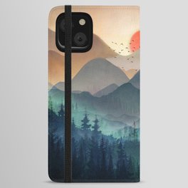 Wilderness Becomes Alive at Night iPhone Wallet Case