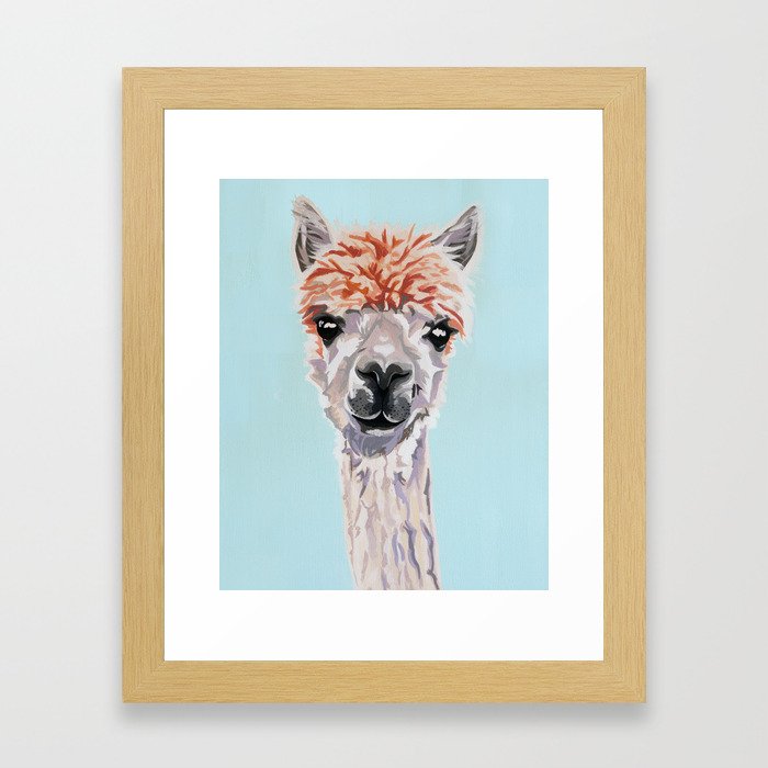 Alpaca Framed Art Print