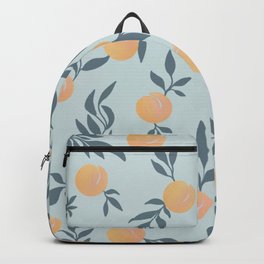 Peaches & Leaves Pattern Backpack