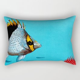 Butterfly & Bigeye fishes Rectangular Pillow