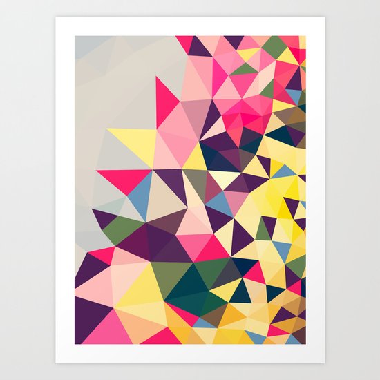 Creeping Tris Art Print