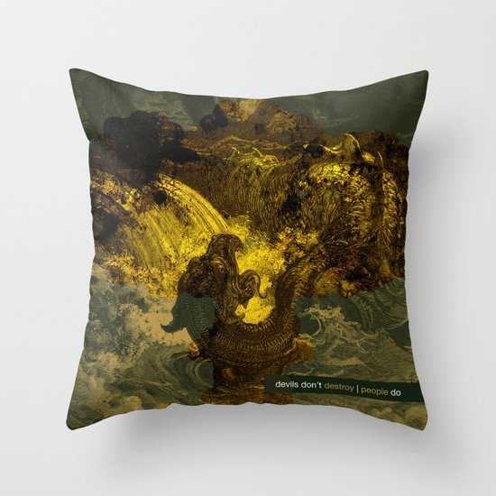 destroy Throw Pillow