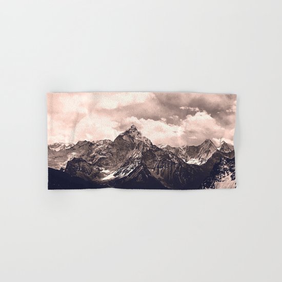 Pink Mountain Hand & Bath Towel
