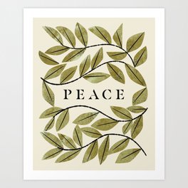 Olive Branch Peace Art Print