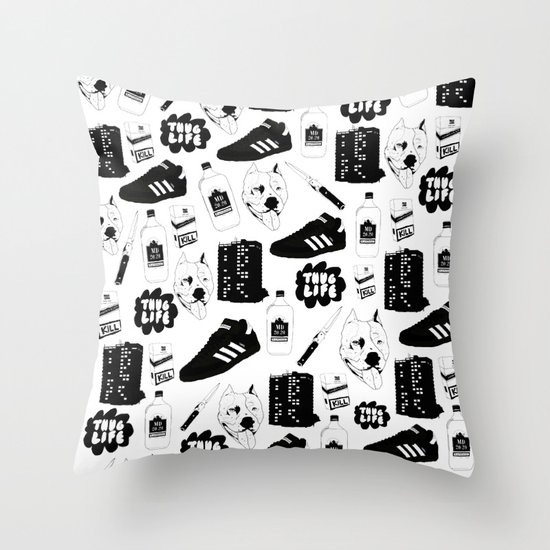 Thug Life Throw Pillow