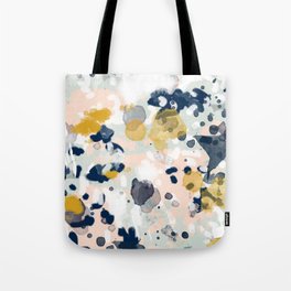 Esther - abstract minimal gold navy painting home decor minimalist hipster art Tote Bag