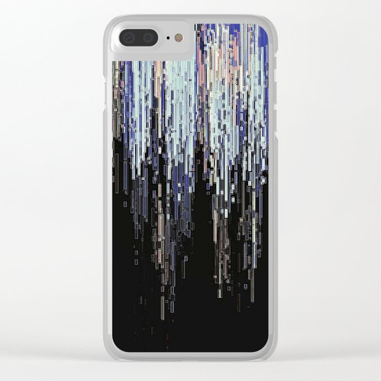 Ice Pixels Clear iPhone Case