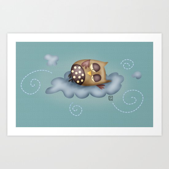 Owl Art Print