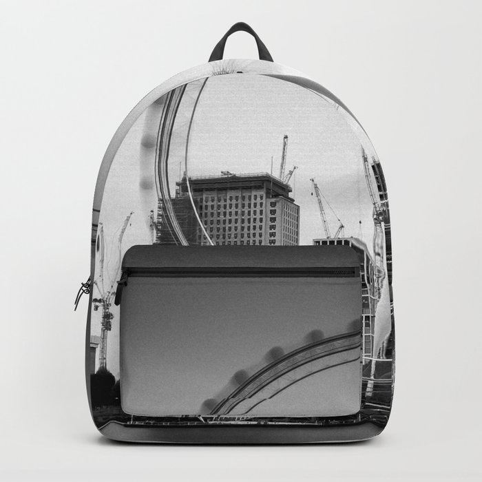 Great Britain Photography - The London Eye In Black And White Backpack