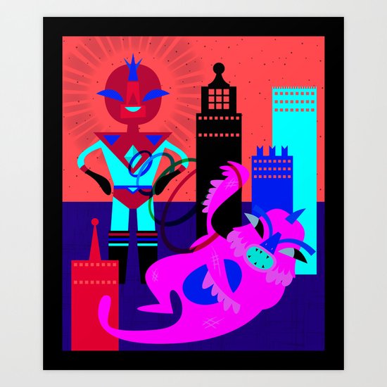 Space Invaders Art Print