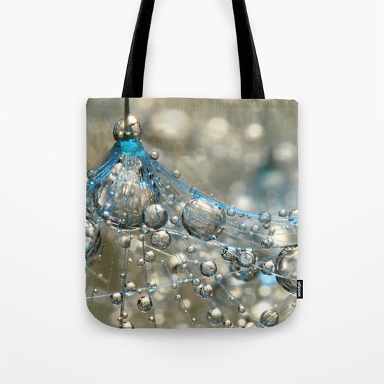 Cyan & Gold Tote Bag