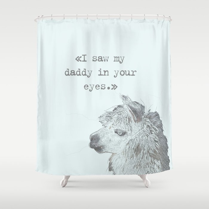 Daddy Lama Shower Curtain
