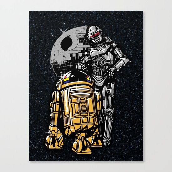 Daft Droids Canvas Print
