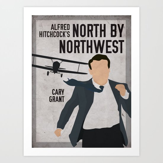 Alfred Hitchcock's North By Northwest Movie Print Art Print