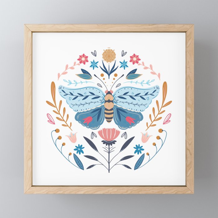 HYGGE Butterfly Framed Mini Art Print