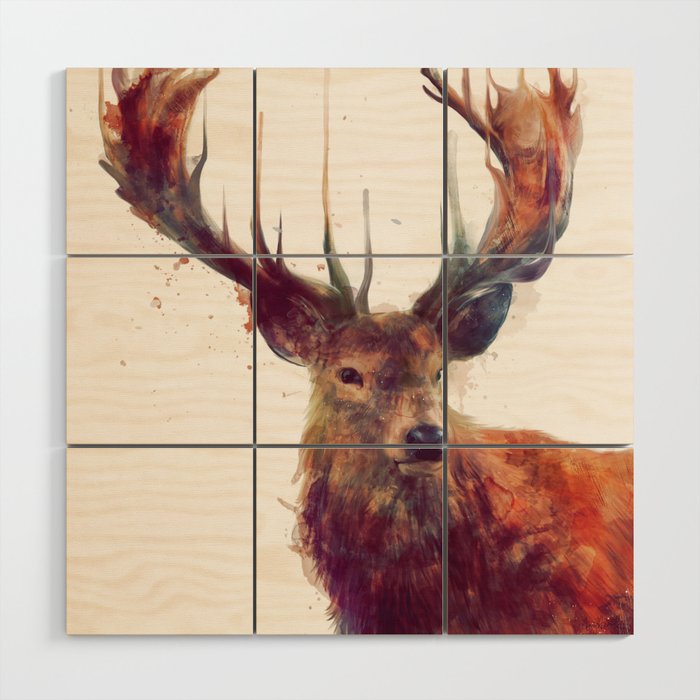 Red Deer // Stag Wood Wall Art