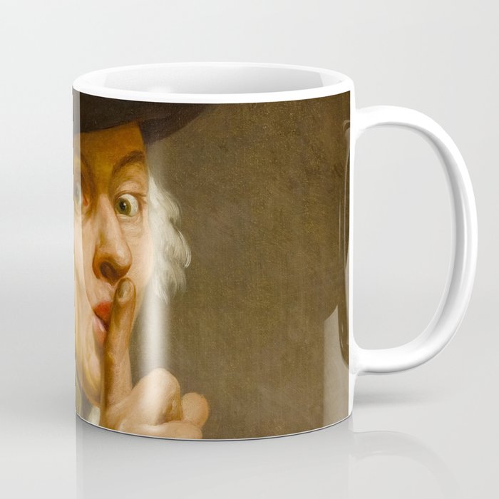 Self Portrait, The Silence, 1790 by Joseph Ducreux Coffee Mug
