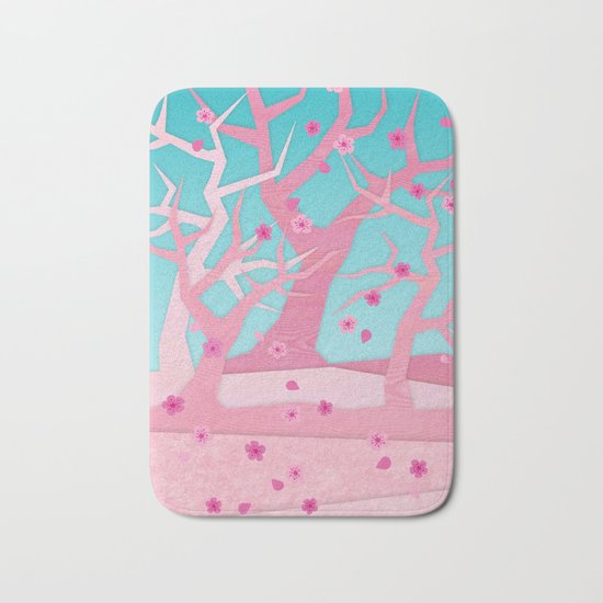 Spring trees Bath Mat