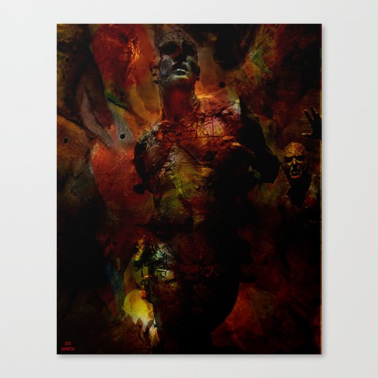 The last hour of Pompei Canvas Print