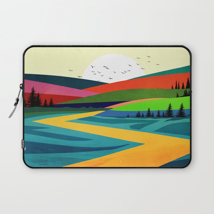 Colorful Country Road Laptop Sleeve