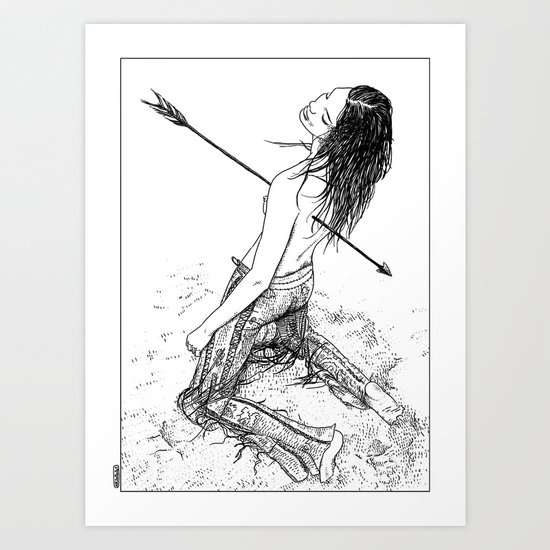 asc 156 - La flèche noire Art Print