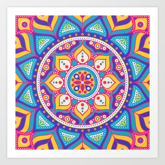 buddhist soul mandala art print by thedesignfactory society6