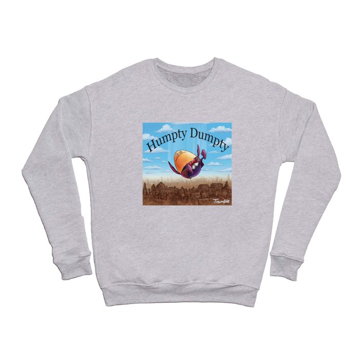 "Humpty Dumpty" (Mother Goose Retold-Book Cover) Crewneck Sweatshirt
