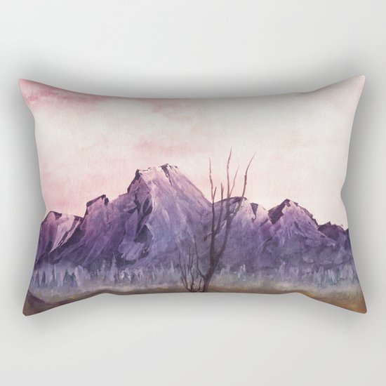 Over The Mountains II Rectangular Pillow