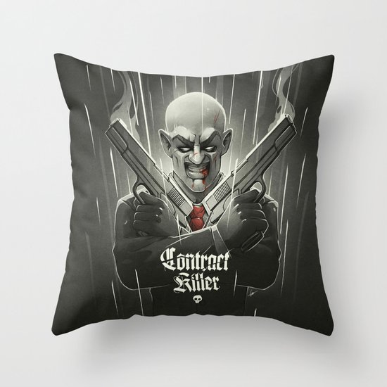 Contract Killer Throw Pillow