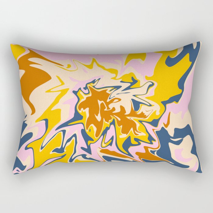 Groovy Tie-Dye Rectangular Pillow