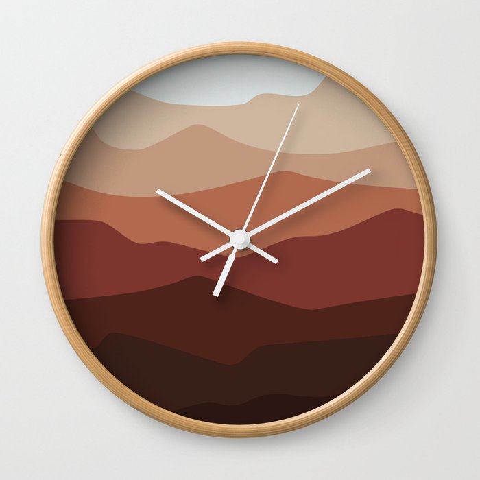 Abstract Landscape mountain Wall Clock