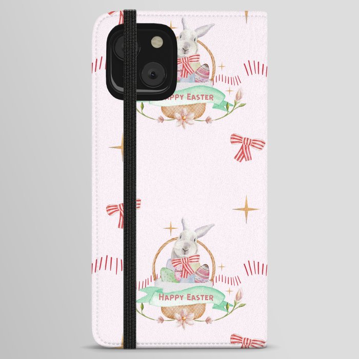 Happy Easter Bunny Collection iPhone Wallet Case