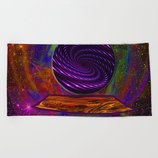 Peek Into The Future Beach Towel