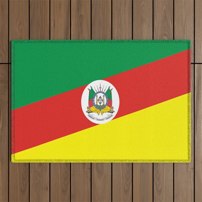 flag of rio grande do sul Outdoor Rug