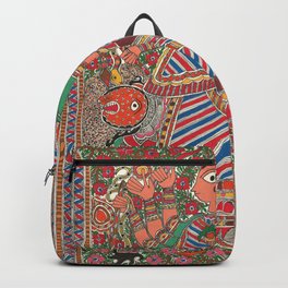 DurgaMadhubani art or Mithila painting was traditionally created by the women of various communities Backpack