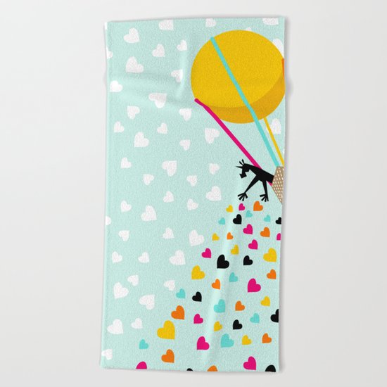 Keep spreading the love Beach Towel