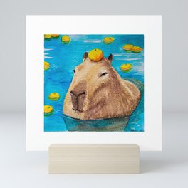 Orange you glad I made another Capybara Mini Art Print