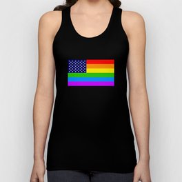 Gay USA Rainbow Flag - American LGBT Stars and Stripes Tank Top