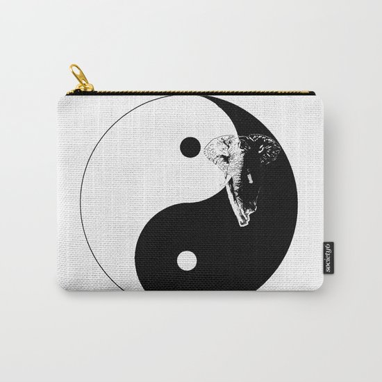 The YIN YANG ELEFANT - LIFE CURRENT series... Carry-All Pouch