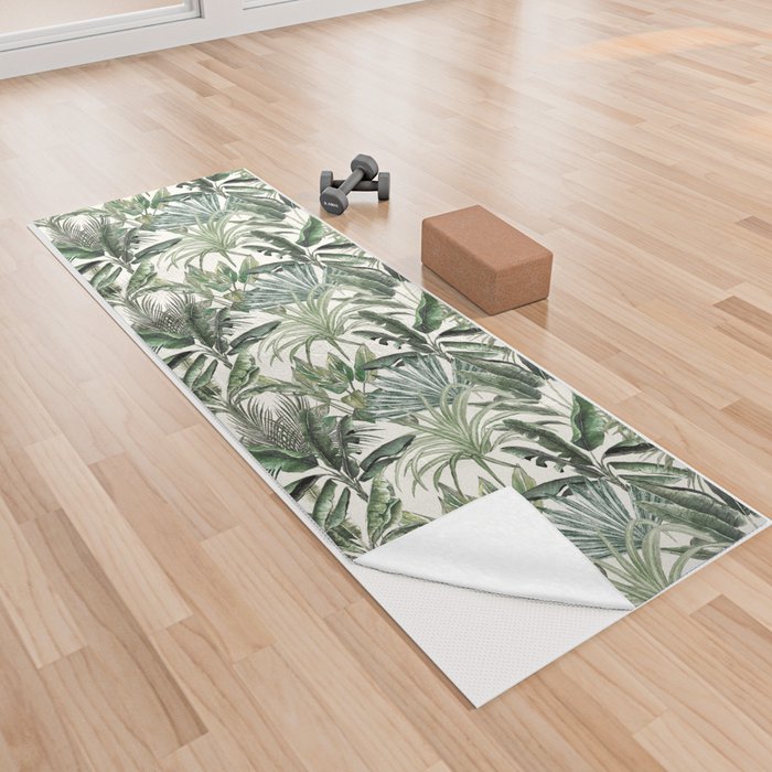 Calm Palm Yoga Towel