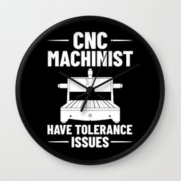 CNC Machine Machinist Programmer Operator Router Wall Clock