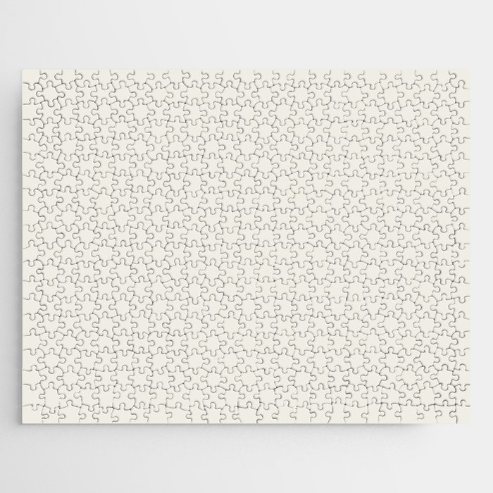 Marshmallow pale neutral solid color modern abstract pattern  Jigsaw Puzzle