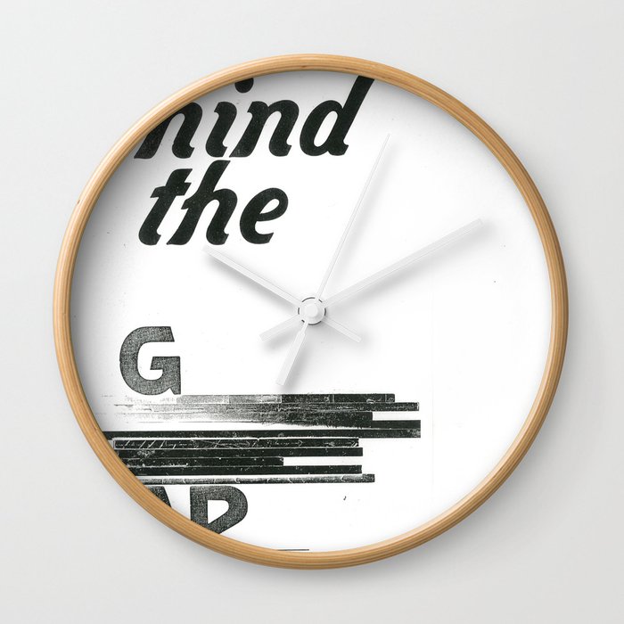 mind the gap Wall Clock