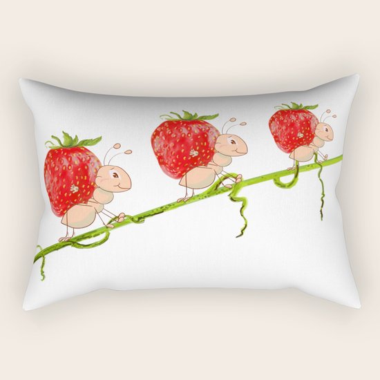 Strawberry Rectangular Pillow