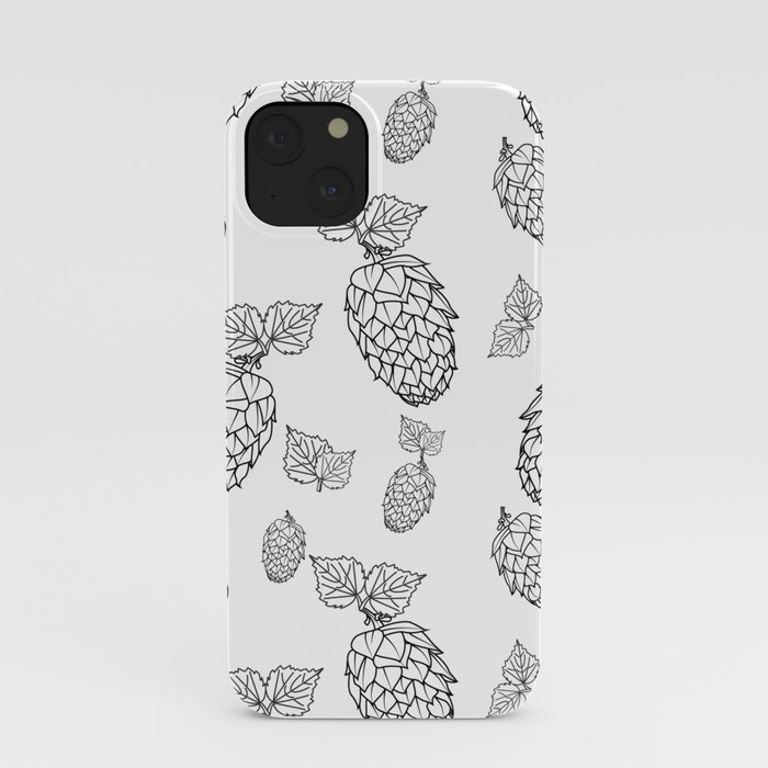 Hops pattern with leafs iPhone Case