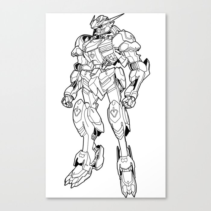 Gundam Barbatos Outline Black Canvas Print By Mossloves Society6 Big sur beta 2 for rainmeter by fediafedia. gundam barbatos outline black canvas print by mossloves